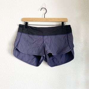 Lululemon Speed Up Shorts Blue Purple